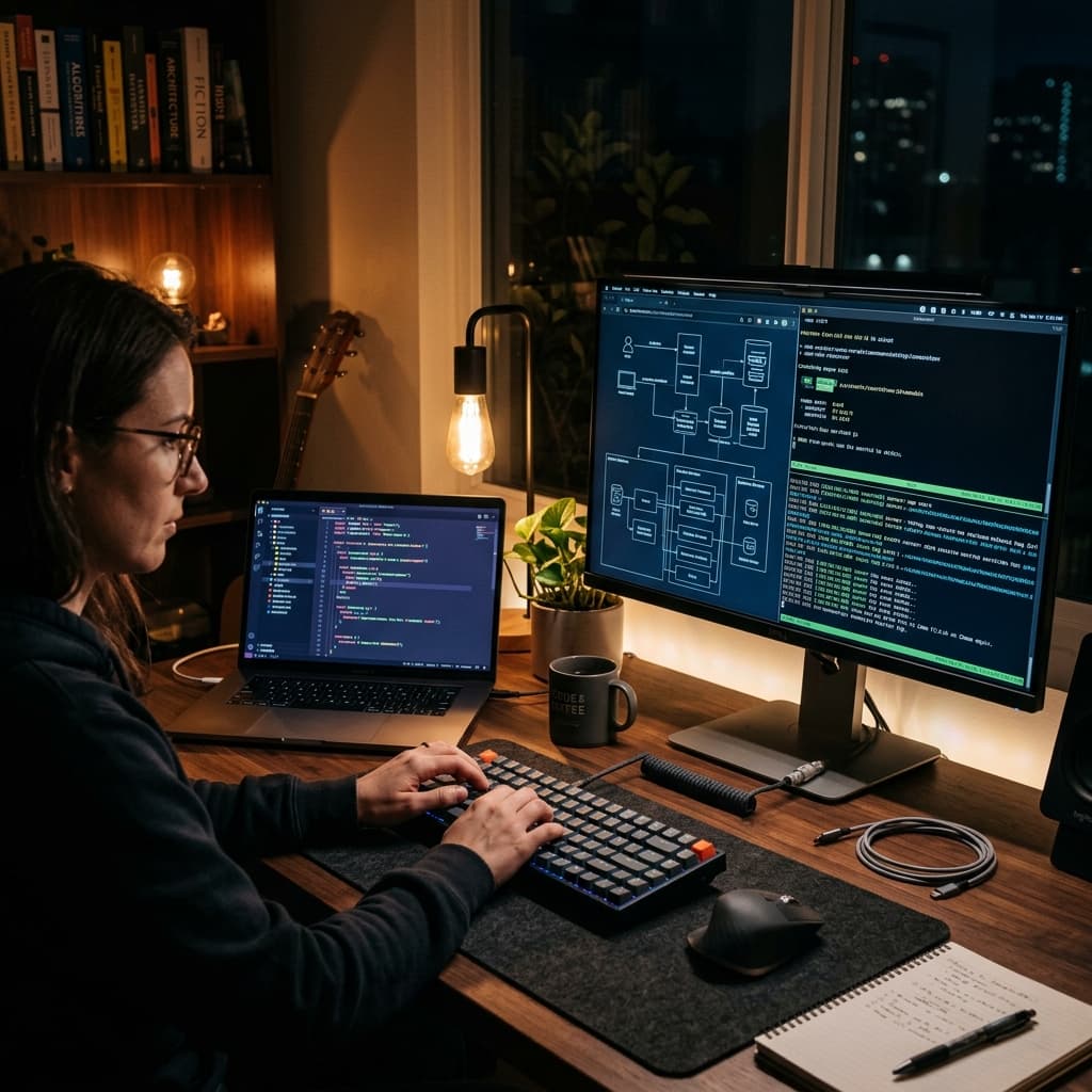 An engineer gives AI coding support at every stage of your build, from first bug to launch and beyond